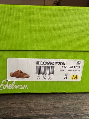 Sam Edelman Reid Cognac Woven Sandals